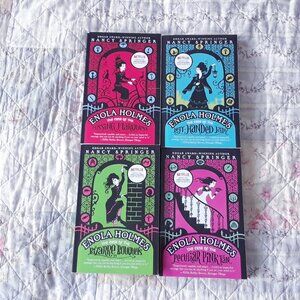 Enola Holmes Mystery Series 4 Books Set By Nancy Springer (Paperback)